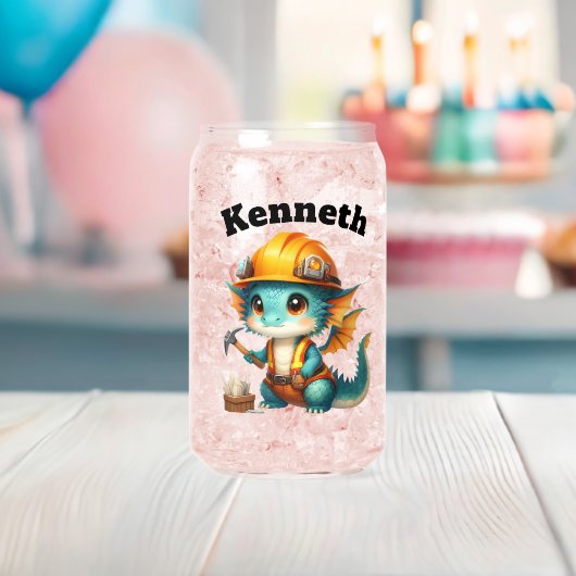 かわいいベビードラゴンinワークショップ ガラス缶 (インサイチュ (ベビーシャワー))