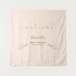 かわいいベビードーブ ベビーシャワータペストリー タペストリー