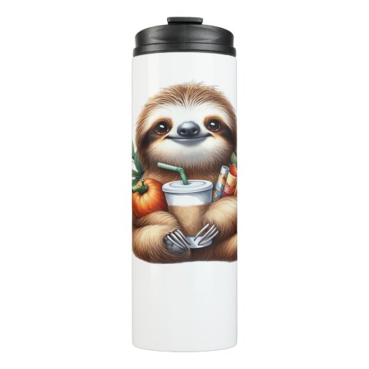 かわいいベビーナマケモノとパンケーキw タンブラー (正面)