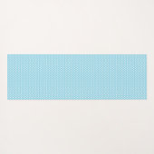 かわいいベビーナマケモノと青い白い水玉模様 ヨガマット (裏面(横))