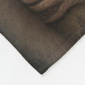 かわいいベビーナマケモノ笑顔の野生動物自然動物 フリースブランケット (角)