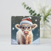 かわいいベビーハイランドカウインザスノー (スタンド正面)