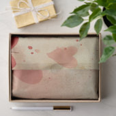 かわいいベビーハイランドカウバレンタインハート 薄葉紙 (ギフト)