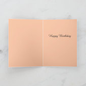 かわいいベビーハギングウサギ、ピンク誕生日 シーズンカード (内部)