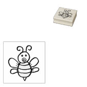 かわいいベビーハニービーおしゃぶり ラバースタンプ (押印)