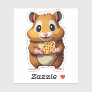 かわいいベビーハムスター漫画のキャラクター シール