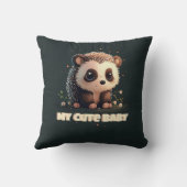 かわいいベビーハリネズミ枕 – かわいい クッション (裏面)