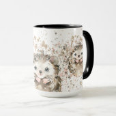 かわいいベビーハリネズミ マグカップ (正面右)