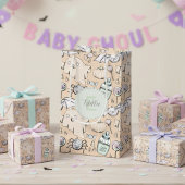 かわいいベビーハロウィーンとカボチャ、こうもりと幽霊 スモールペーパーバッグ