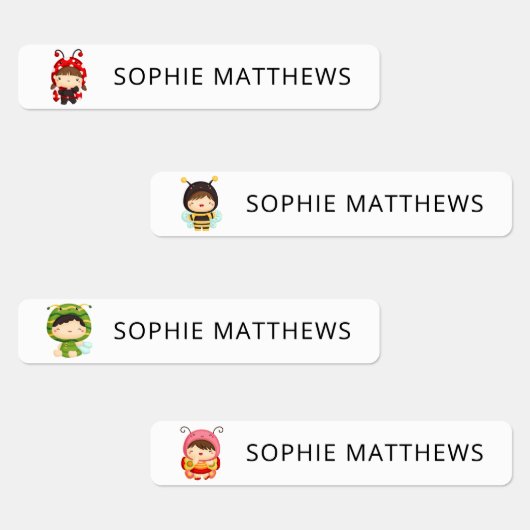 かわいいベビーバカスタムグパーソナライズされたズ名の服 ラベル (グループ)