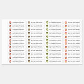 かわいいベビーバカスタムグパーソナライズされたズ名の服 ラベル (シート)