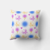 かわいいベビーバターフライカラフル クッション (裏面)