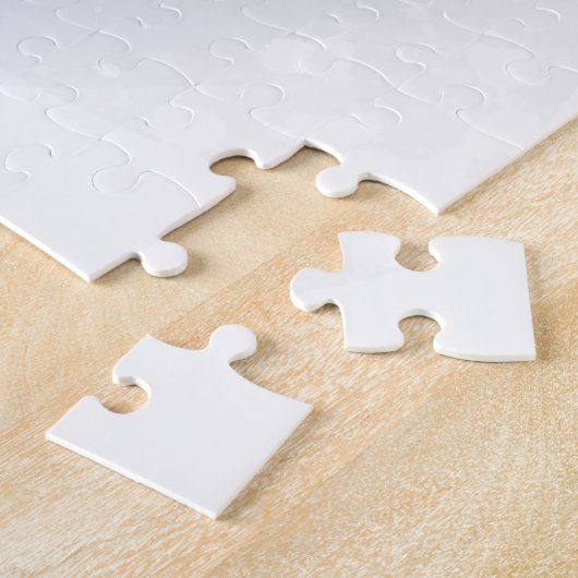 かわいいベビーバニーと蝶。ジグソーパズル ジグソーパズル (側面)