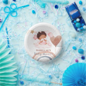 かわいいベビーバニーのアフリカ系アメリカ人の子供の赤ちゃんシャワー ペーパーボウル (パーティー)