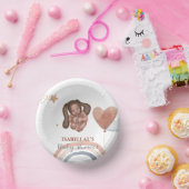 かわいいベビーバニーのアフリカ系アメリカ人の子供の赤ちゃんシャワー ペーパーボウル (パーティー)