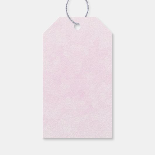 かわいいベビーバニーのハート毛布 ギフトタグ (裏面)