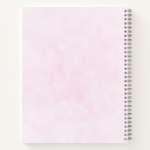 かわいいベビーバニーのハート毛布 ノートブック (裏面)