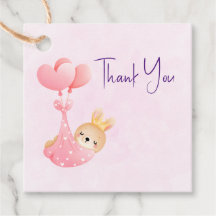 かわいいベビーバニーのハート毛布