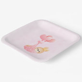 かわいいベビーバニーのハート毛布 ペーパープレート (傾斜あり)