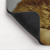 かわいいベビーバニーラビットインハンド マウスパッド (コーナー)