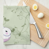 かわいいベビーバニーラビットイースター キッチンタオル (四つ折り)