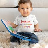 かわいいベビーバレンタインデーパーソナライズされた ベビーボディスーツ