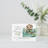 かわいいベビーバンプゲーム推測ママの腹のサイズ エンクロージャーカード (スタンド正面)