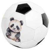 かわいいベビーパンダの水色 サッカーボール (3/4)