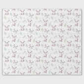 かわいいベビーパンダ花バルーン赤ちゃんシャワー ラッピングペーパー (フラット)