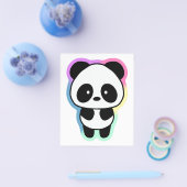 かわいいベビーパンダ – レインボーカラー チラシ (シングル)