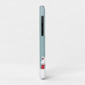かわいいベビーパンダin冬の雪グレー Case-Mate iPhoneケース (裏面/左)