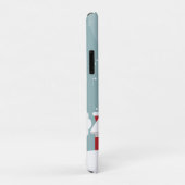 かわいいベビーパンダin冬の雪グレー Case-Mate iPhoneケース (裏面/右)