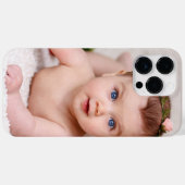 かわいいベビーパーソナライズされた写真名大文字 Case-Mate iPhoneケース (裏面 (横))