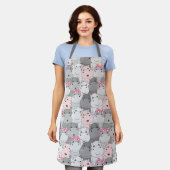 かわいいベビーヒッポスエプロン エプロン (着用した状態)