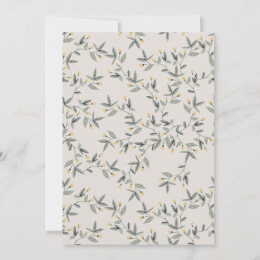 かわいいベビーヒッポブロージエージエージ誕生日招待状 サンキューカード (裏面)