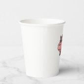 かわいいベビーヒッポモートウ長袖Tシャツ 紙コップ (右)