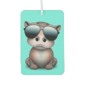 かわいいベビーヒッポ着るサングラス カーエアーフレッシュナー (正面)