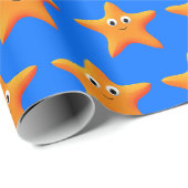 かわいいベビーヒトデ柄 ラッピングペーパー (ロールコーナー)