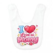 かわいいベビービブ「I Love You Mommy」–母の日ギフト