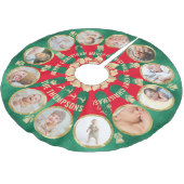 かわいいベビーファミリーマイルストーン12フォトコラージュリース ブラッシュドポリエステルツリースカート (アングル)