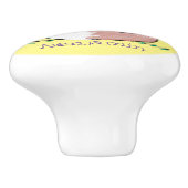 かわいいベビーフォックスカートゥーンイラストレーション セラミックノブ (側面)