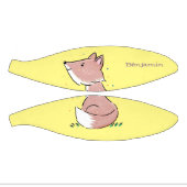 かわいいベビーフォックスカートゥーンイラストレーション ミニバスケットボール (パネル)