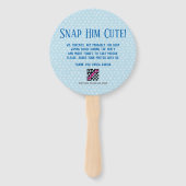 かわいいベビーフォトハンドファン ハンドファン (裏面)