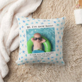 かわいいベビーフォト誕生統計子供部屋 クッション (ブランケット)