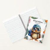 かわいいベビーフクロウとリュックサック、キャップ、サングラス ノートブック (内部)