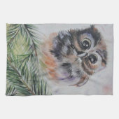 かわいいベビーフクロウキッチンタオル キッチンタオル (横)