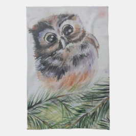 かわいいベビーフクロウキッチンタオル キッチンタオル