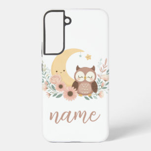 かわいいベビーフクロウ月 SAMSUNG GALAXY S22+ケース
