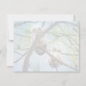 かわいいベビーフクロウ野生生物写真モダン ノートカード (裏面)