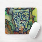 かわいいベビーフクロウ マウスパッド (マウス)